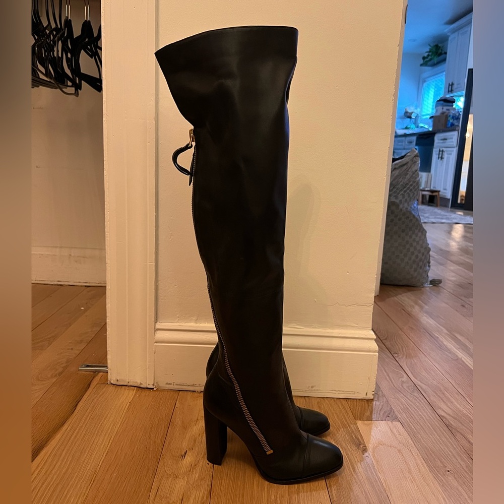 Donna Karan Black Ariela Over-the-Knee Boots